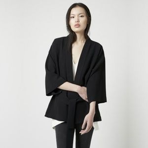 Topshop NWT NAVY Blue Belted Kimono Jacket